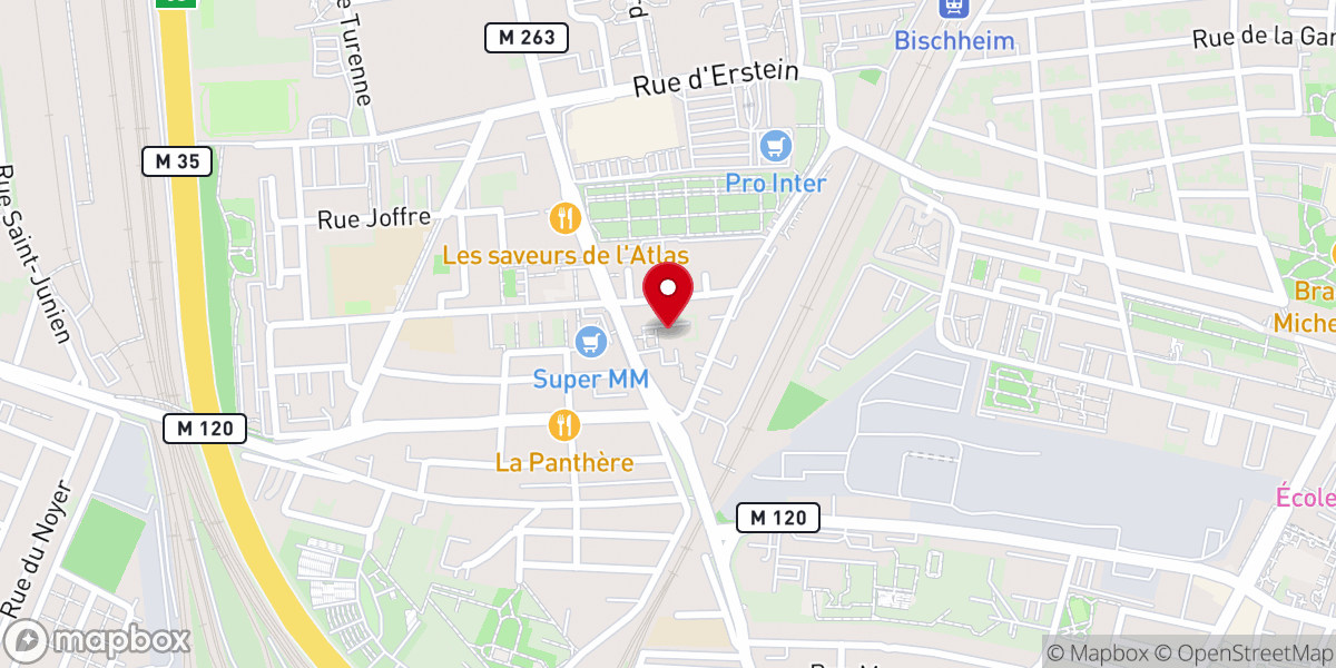 Map showing location of Eglise Protestante de la Trinité