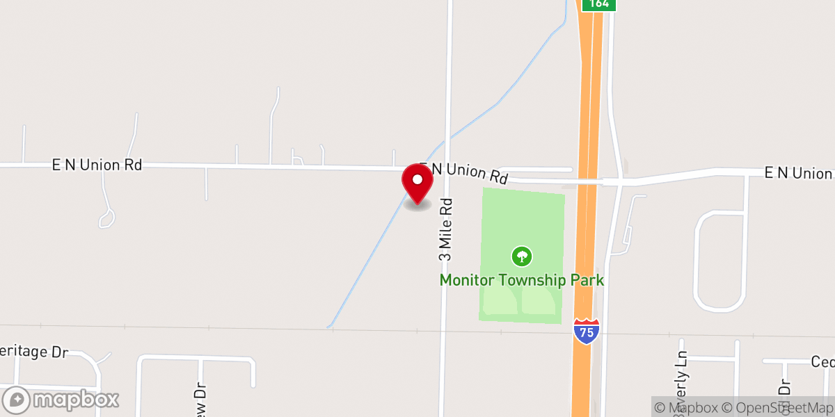 Map showing location of Victory Life Worship Center
