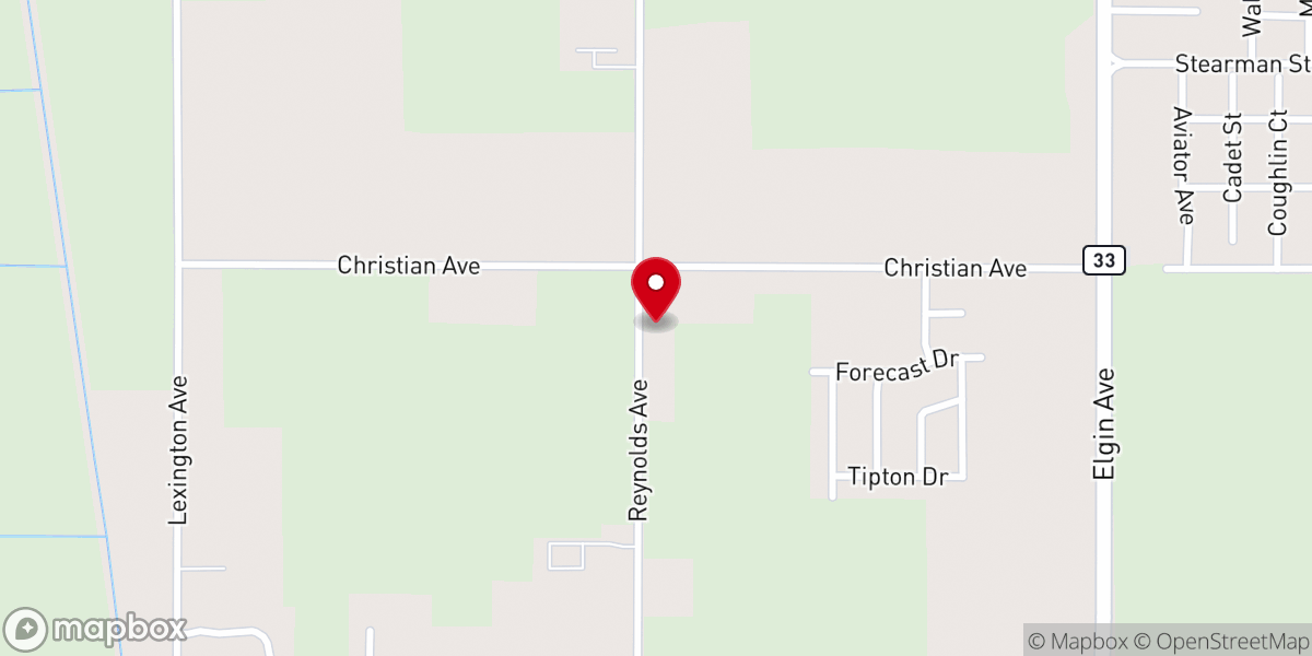 Map showing location of St James Primitive Baptist Church