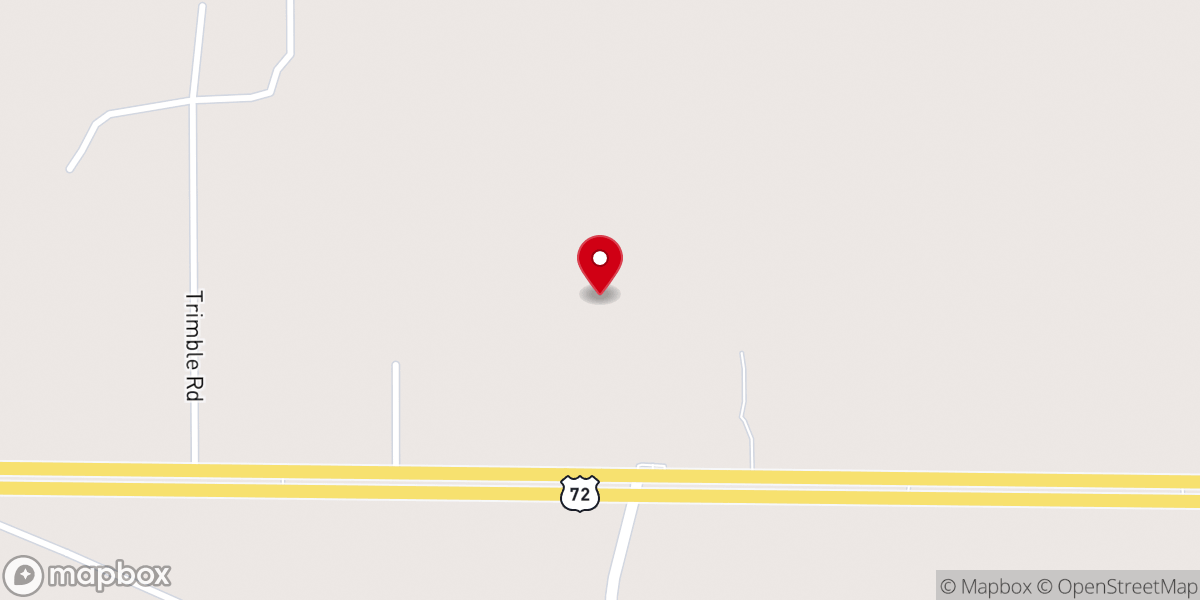 Map showing location of Everett Church