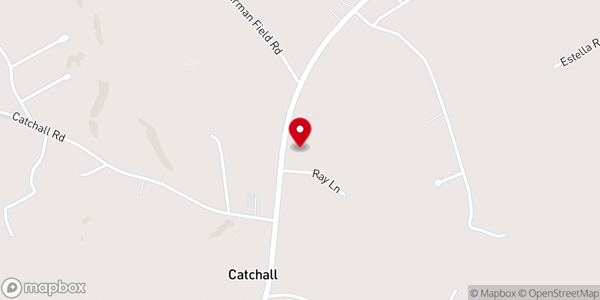 Map showing location of Hopewell Church