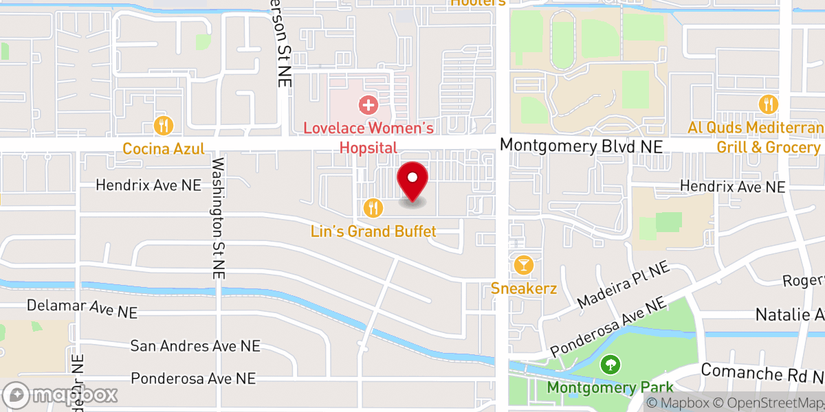 Map showing location of New Beginnings Church of God