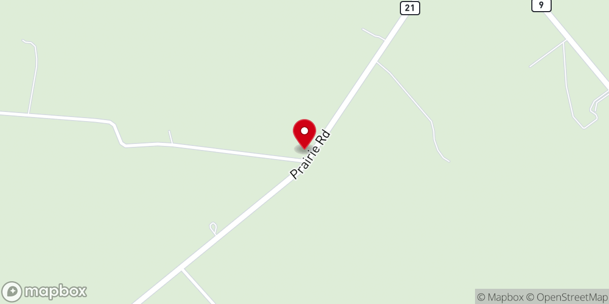 Map showing location of Haws Chapel