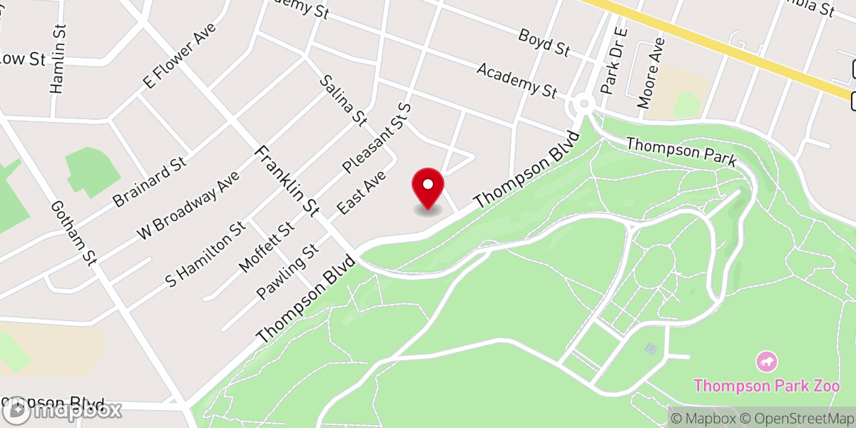 Map showing location of Life Church of the Nazarene