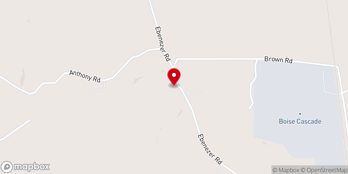 Map showing location of Ebenezer Baptist Parsonage