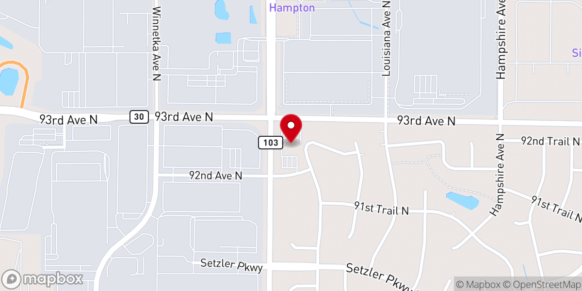 Map showing location of Ebenezer Community Church