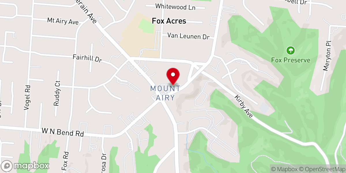 Map showing location of Impact Worship Center
