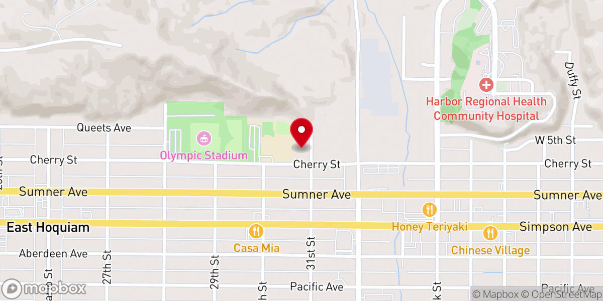 Map showing location of Pacific Care Center