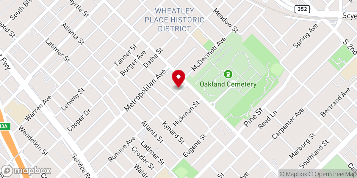 Map showing location of St Anthony's Church