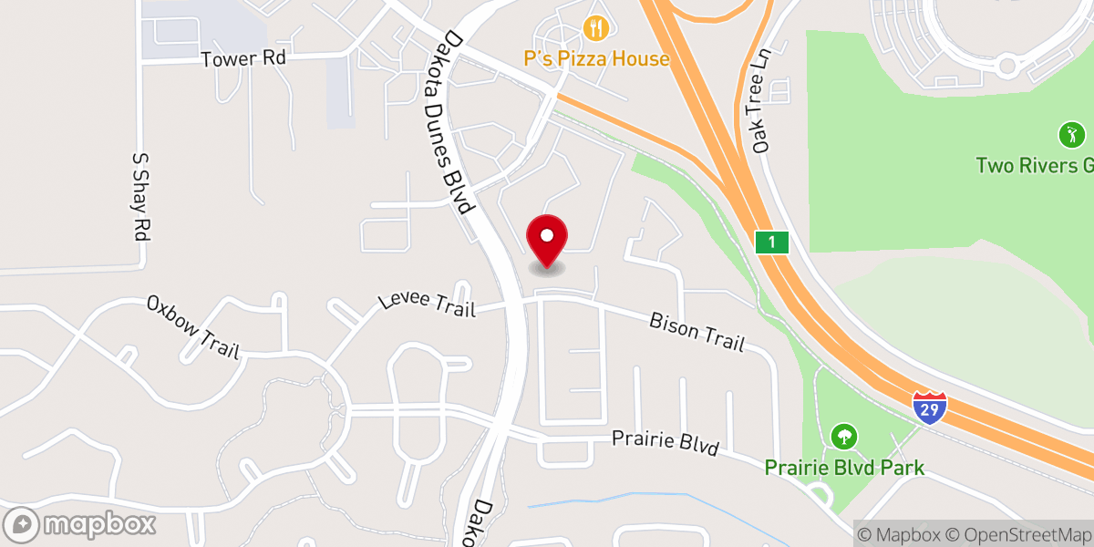 Map showing location of Holy Cross Lutheran Church