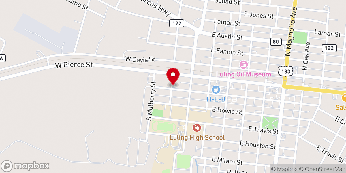 Map showing location of Bethel Tabernacle Pentecostal Church of God