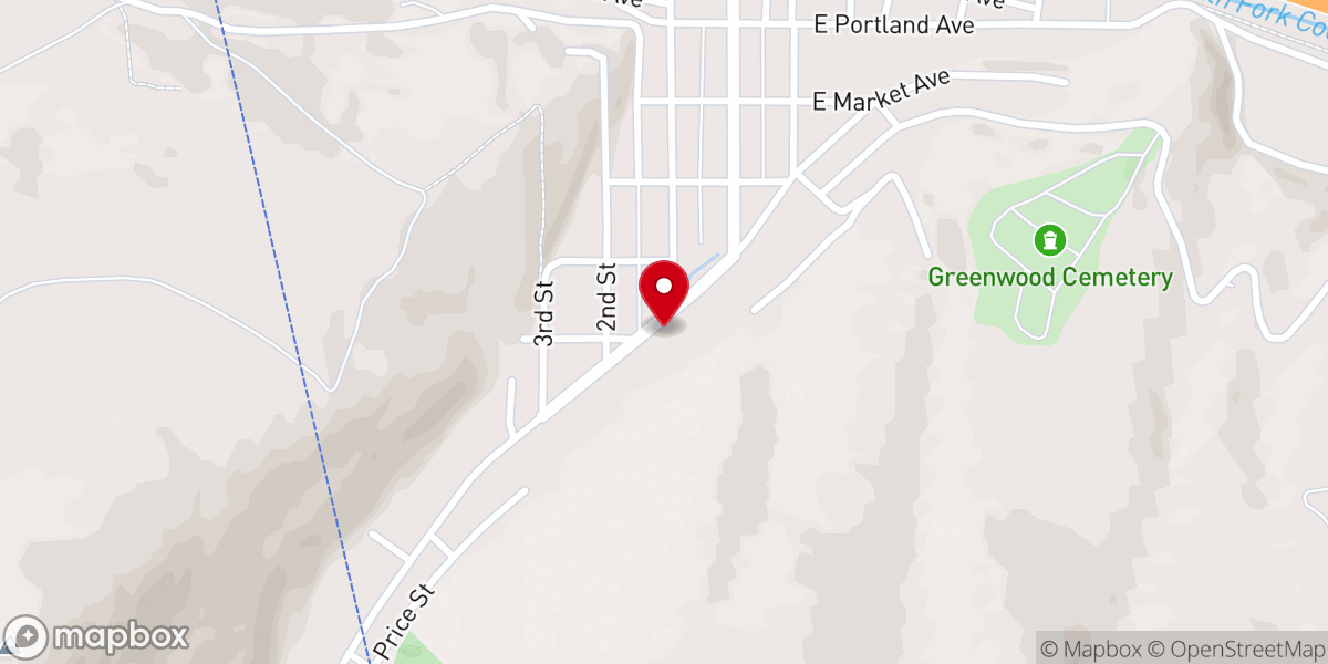 Map showing location of Kellogg Silver Valley Church of the Nazarene