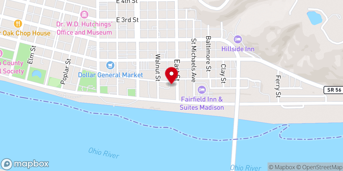 Map showing location of Christ Temple Community Church