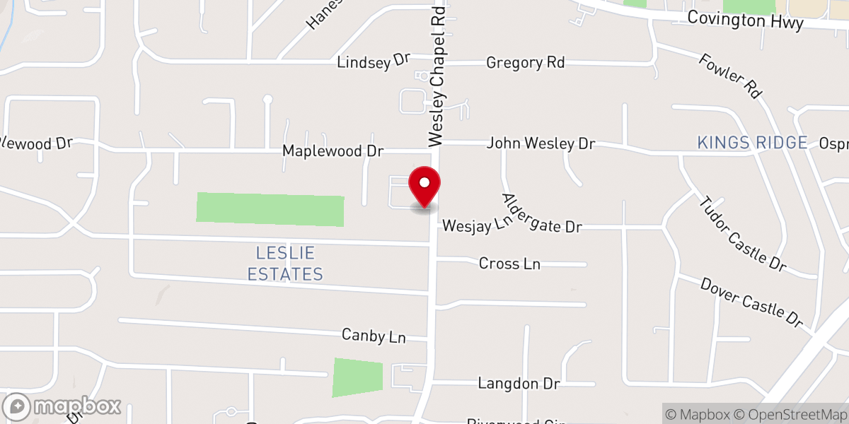 Map showing location of Greater Faith Baptist Church Inc