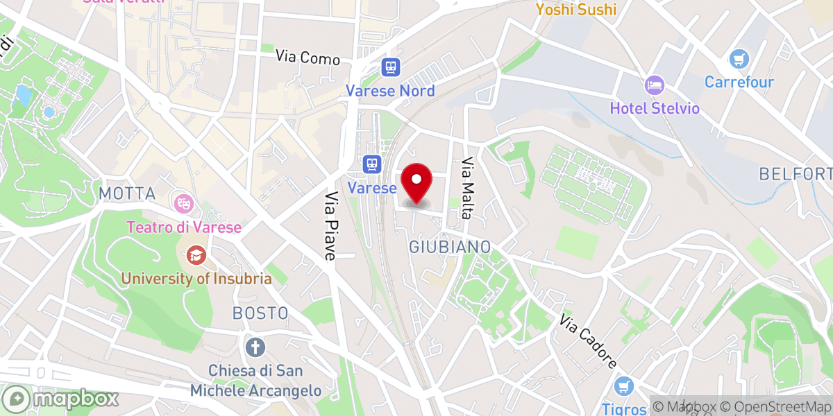 Map showing location of Cappella festiva presso Ospedale Filippo Del Ponte