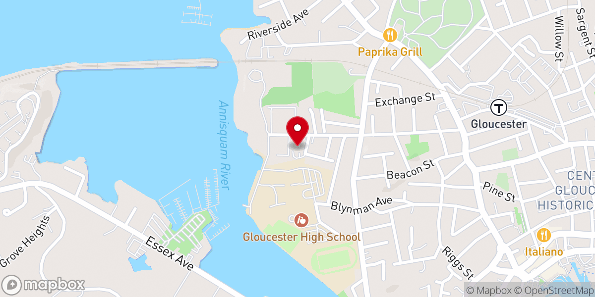 Map showing location of The Open Door