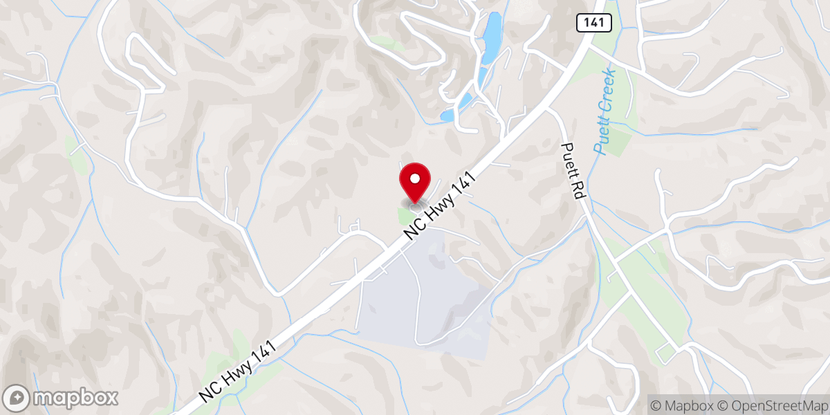 Map showing location of Mount Zion Church