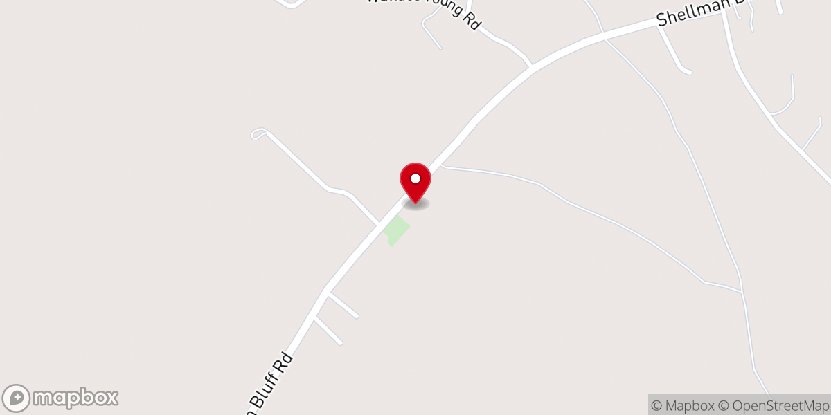 Map showing location of Morgans Chapel United Methodist Church