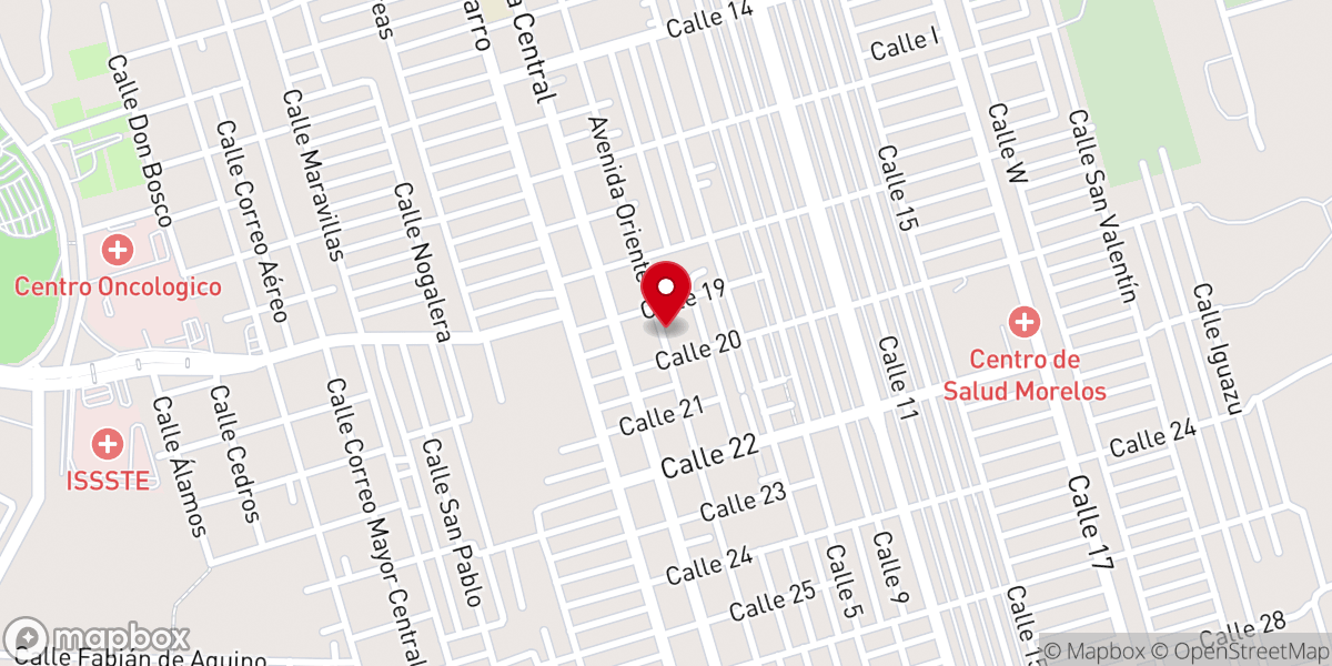 Map showing location of Iglesia Bautista Fundamental Libertad