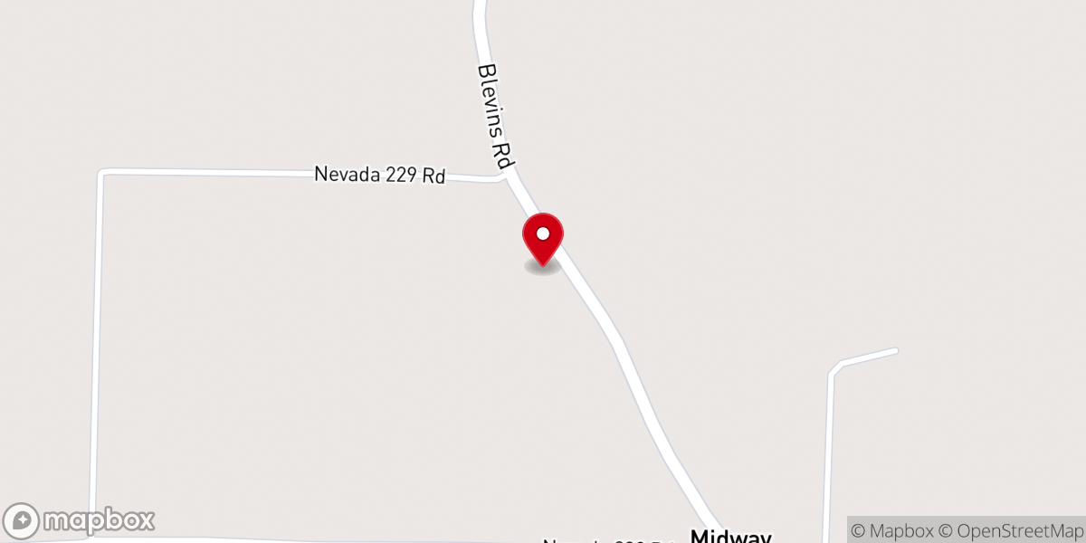 Map showing location of Midway United Methodist Church