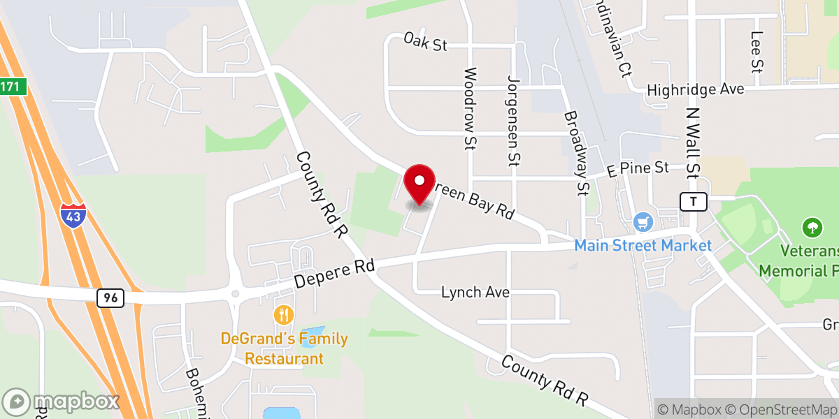 Map showing location of All Saints Catholic Church