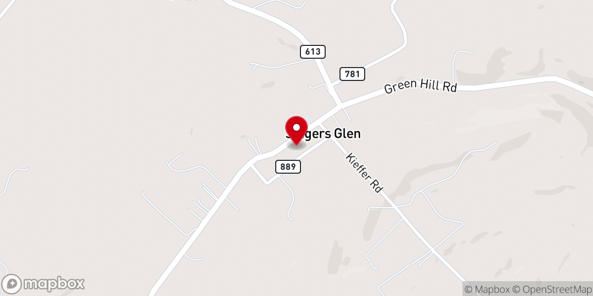 Map showing location of Donovan Memorial United Methodist