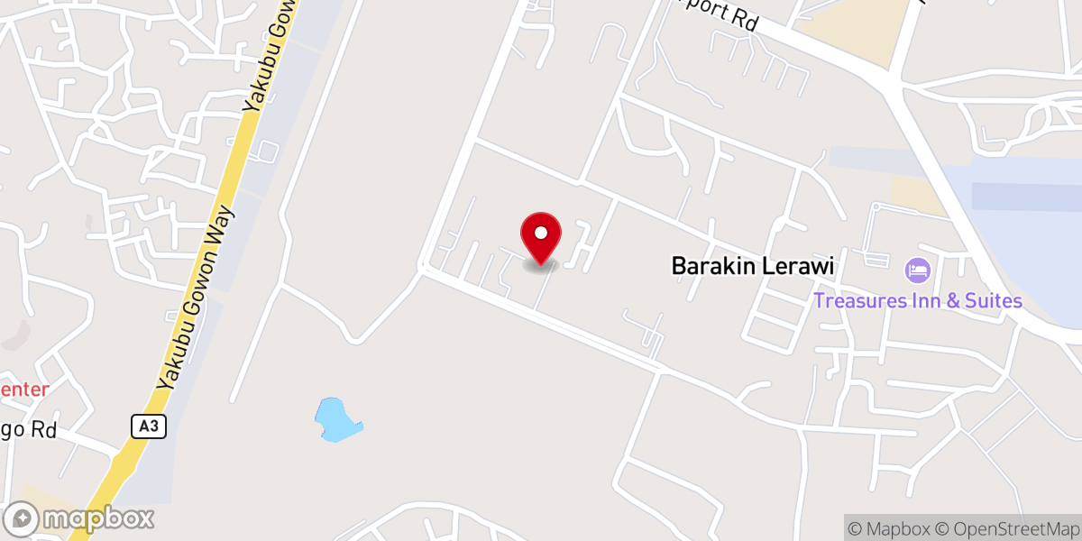 Map showing location of Covenant Word Christian Centre International