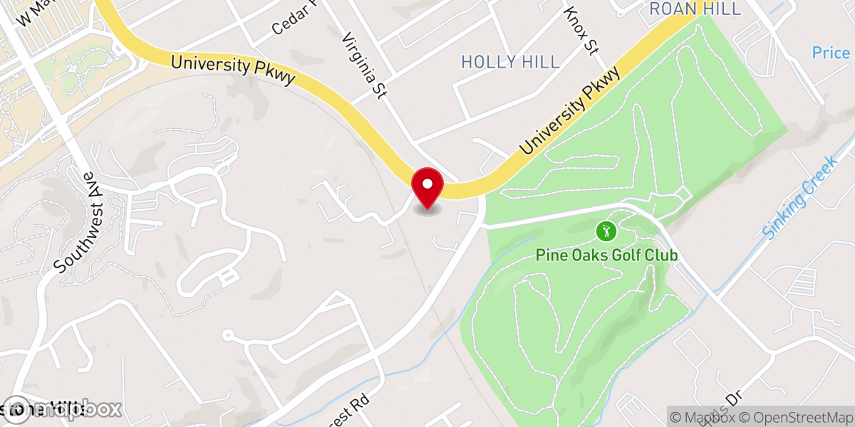 Map showing location of Trinity Assembly of God