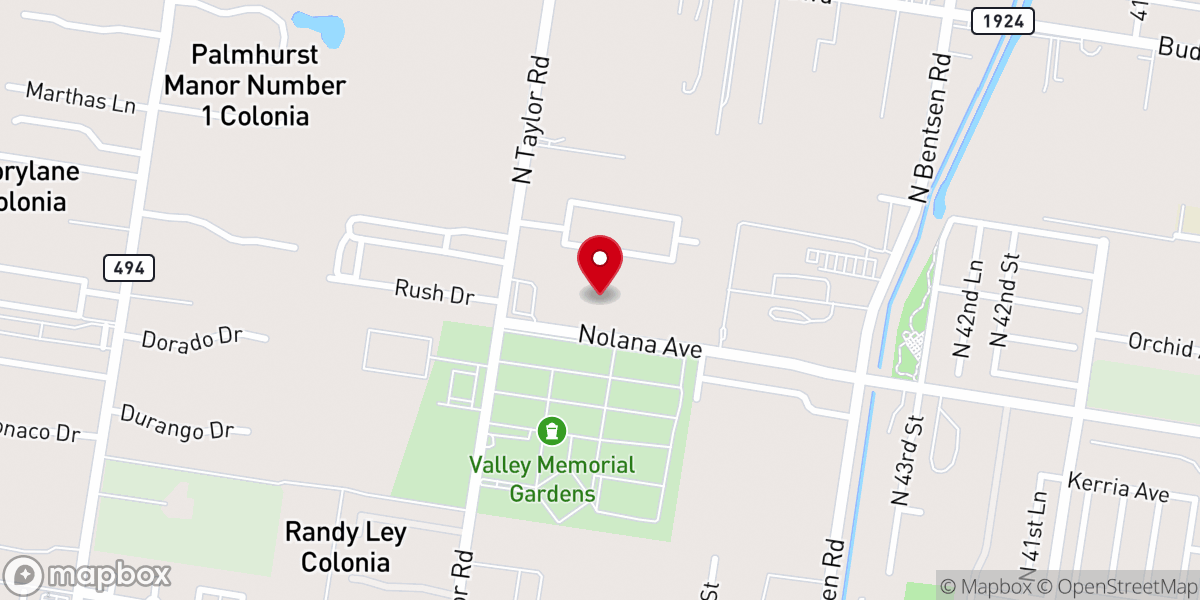 Map showing location of Spirit of Peace Lutheran Church