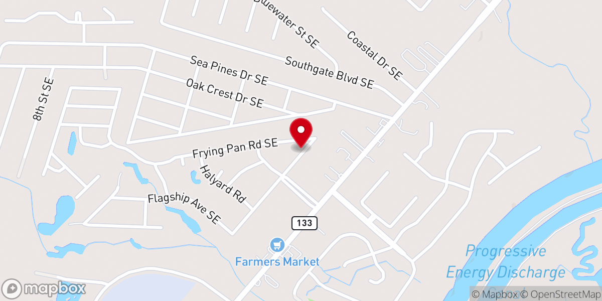 Map showing location of Southport Christian School