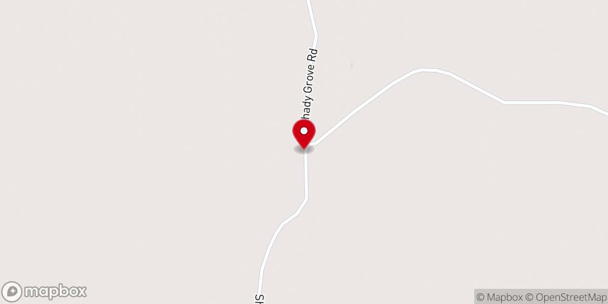 Map showing location of New hope church