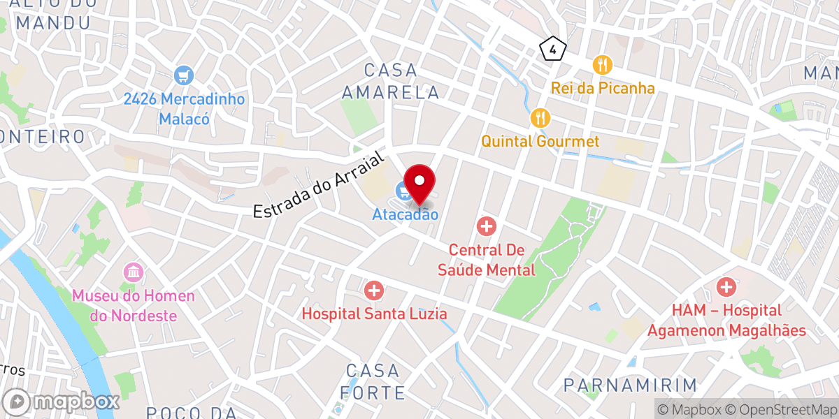 Map showing location of Igreja Evangélica Verbo da Vida Zona Norte