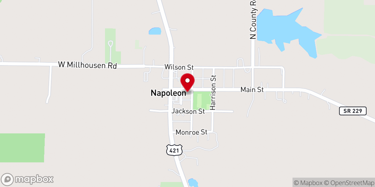 Map showing location of St John's Lutheran Church