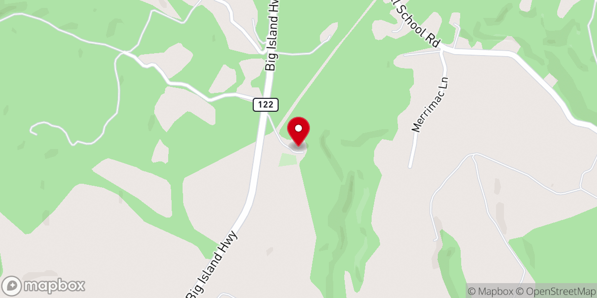 Map showing location of Reed Creek Church