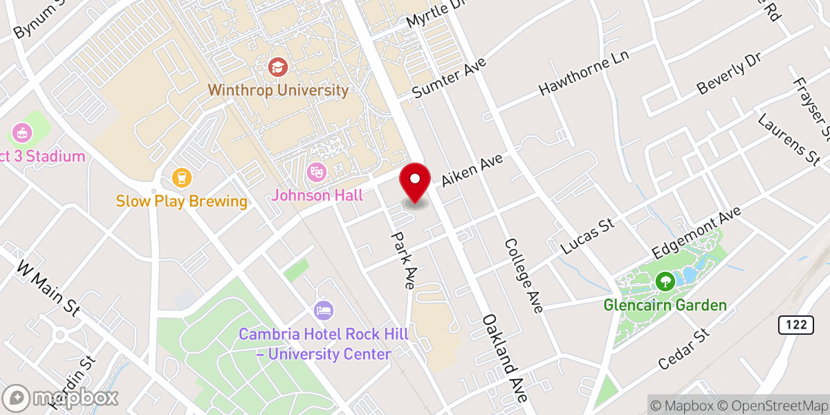 Map showing location of Oakland Avenue Presbyterian Church