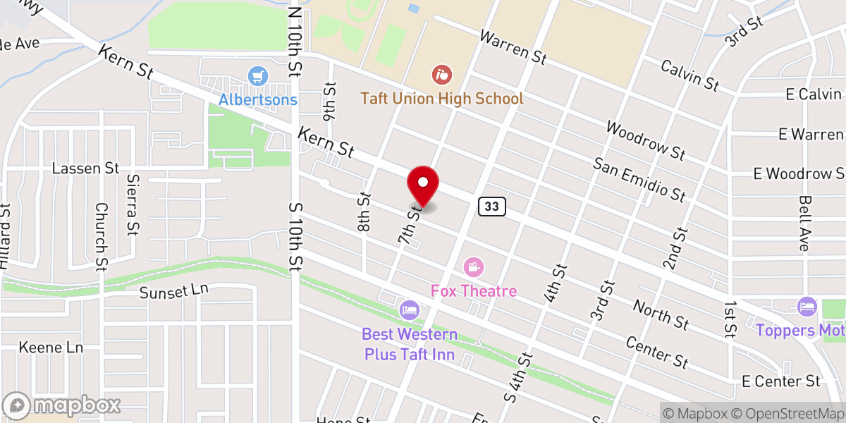 Map showing location of First United Methodist Church