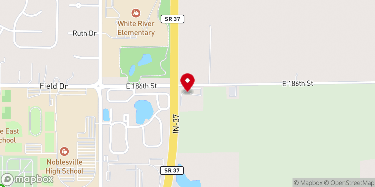 Map showing location of Christ Lutheran Church