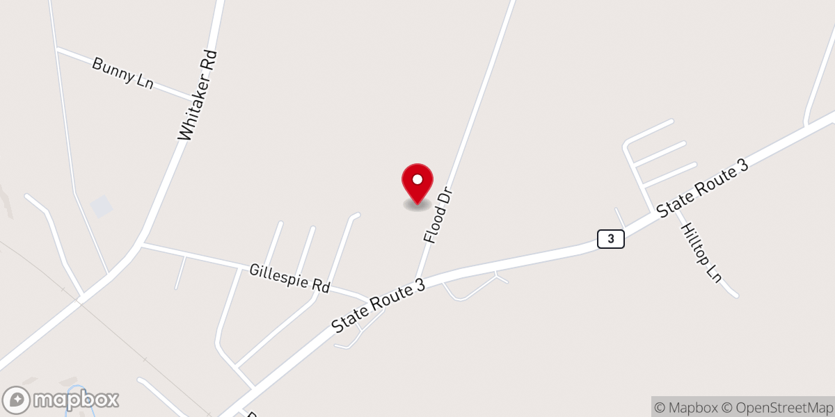 Map showing location of Grace Bible Baptist Church