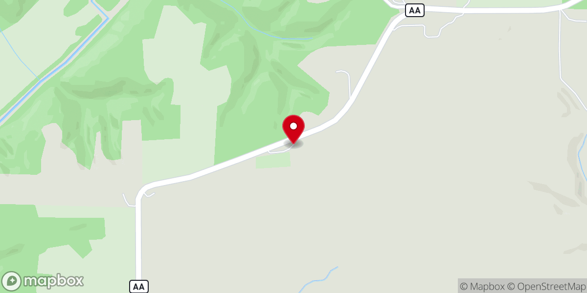 Map showing location of Little Zion Baptist Church of Douglas County