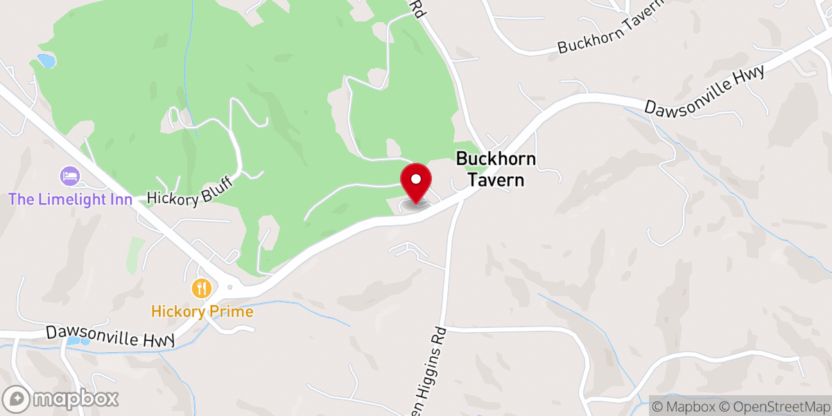 Map showing location of Dahlonega Assembly of God