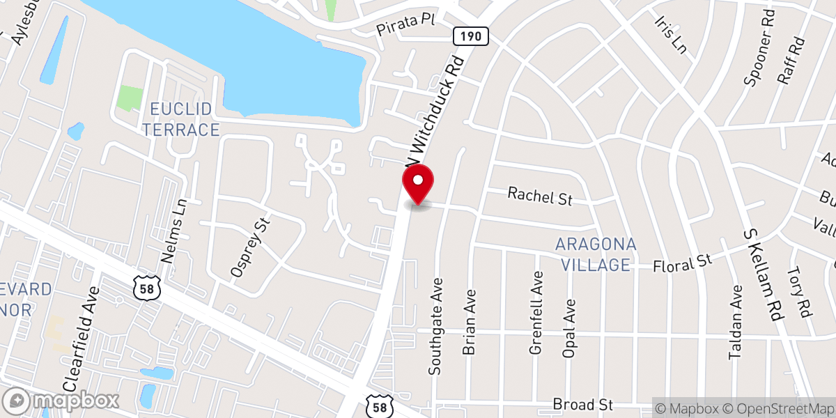 Map showing location of Greater Cathedral