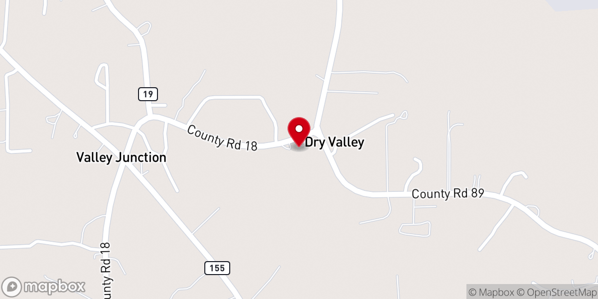 Map showing location of Enon Baptist Church