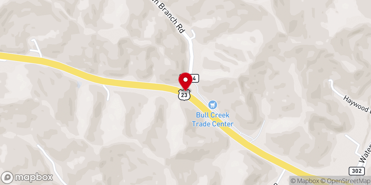Map showing location of Bull Creek Flea Market - Trade Center