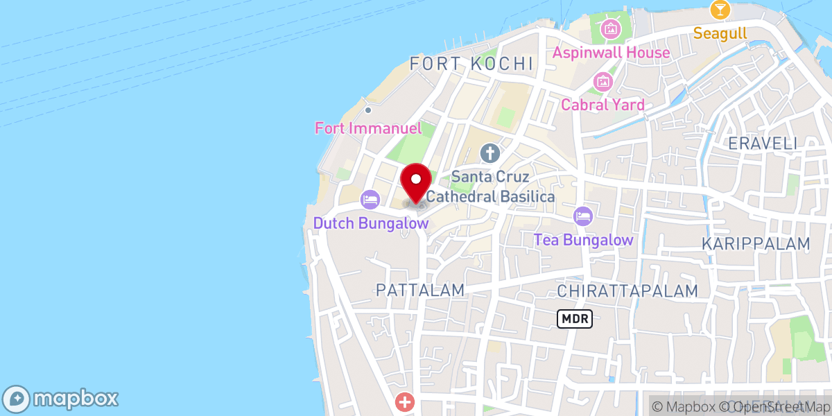 Map showing location of CSI Church Bungalow