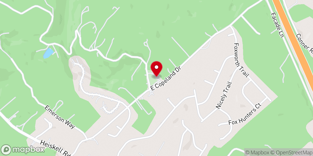 Map showing location of Mount Hermon United Methodist Church