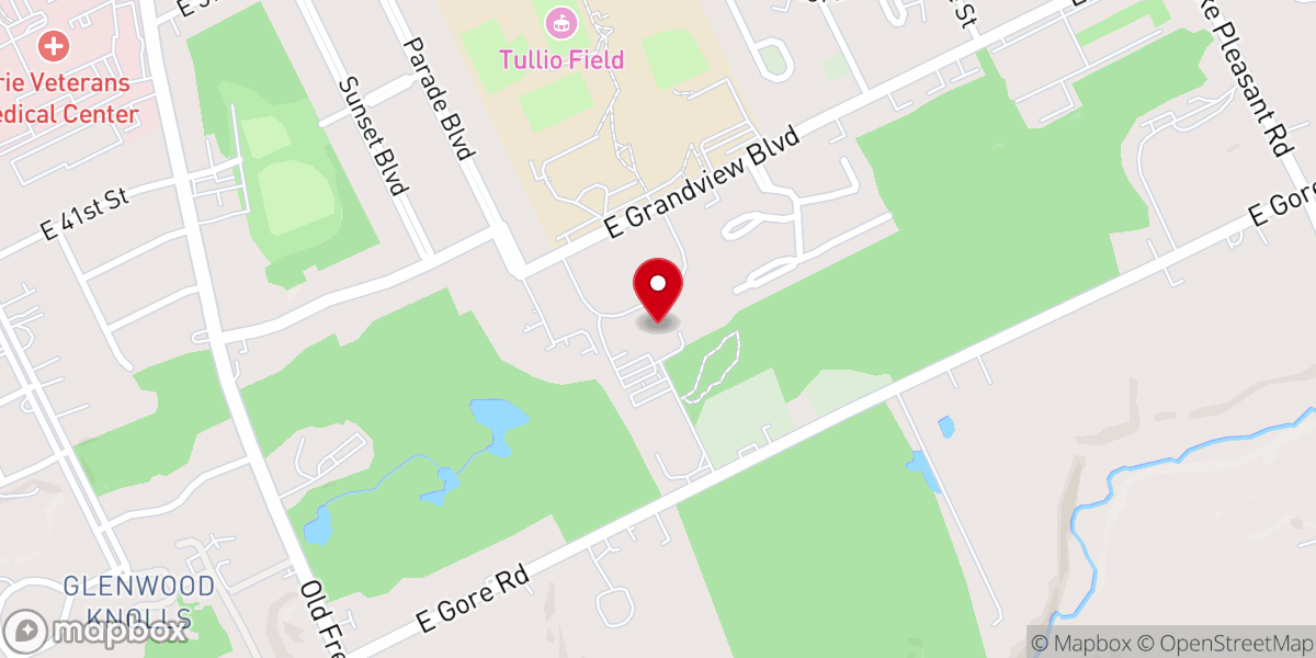 Map showing location of Roman Catholic Diocese of Erie