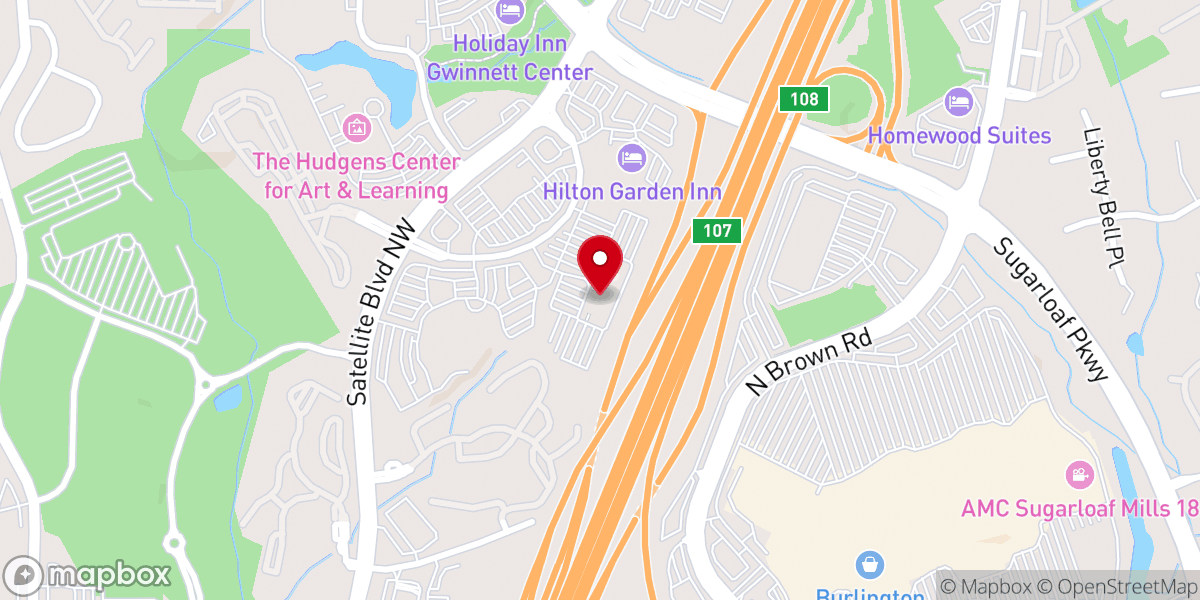 Map showing location of John C. Maxwell Leadership Center