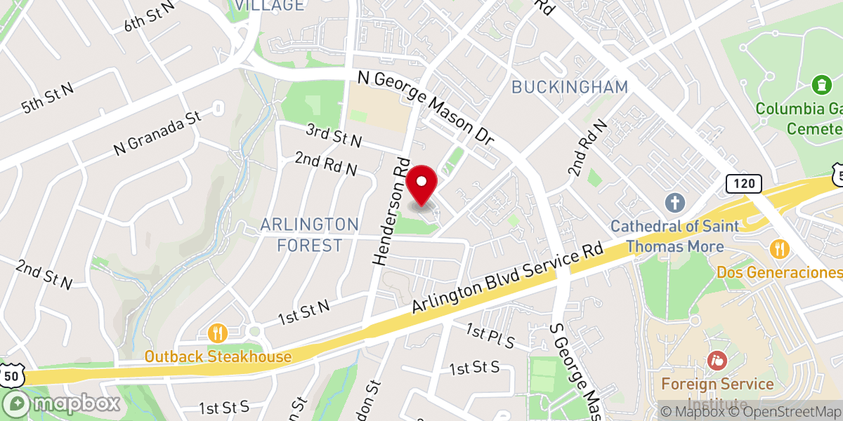 Map showing location of Culpepper Garden Apartments