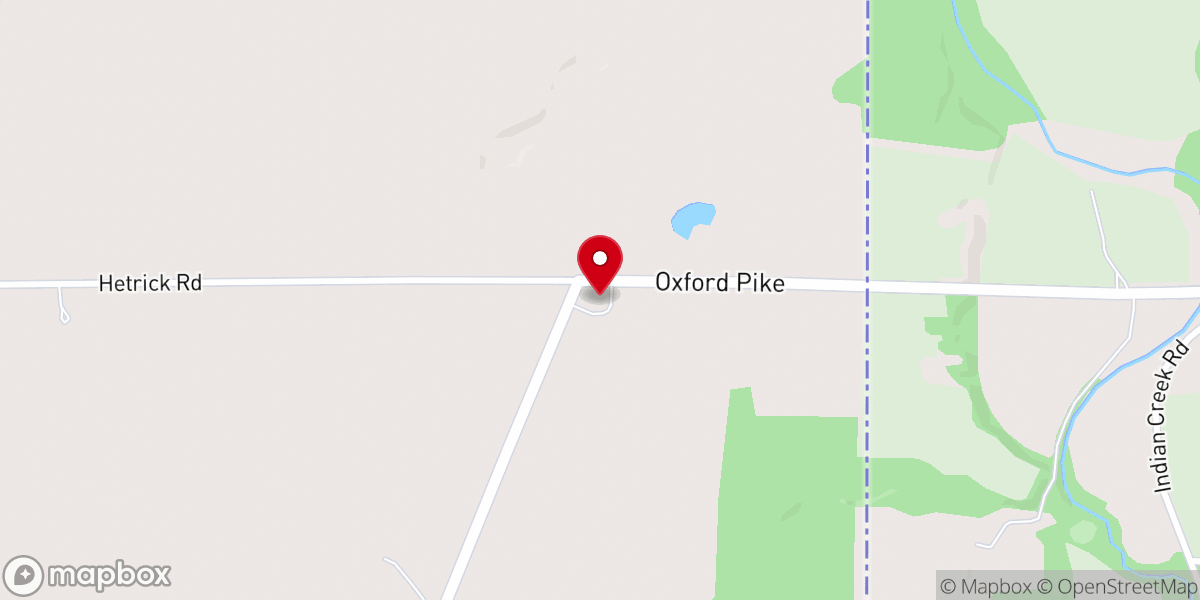Map showing location of Brookville Road Baptist Church