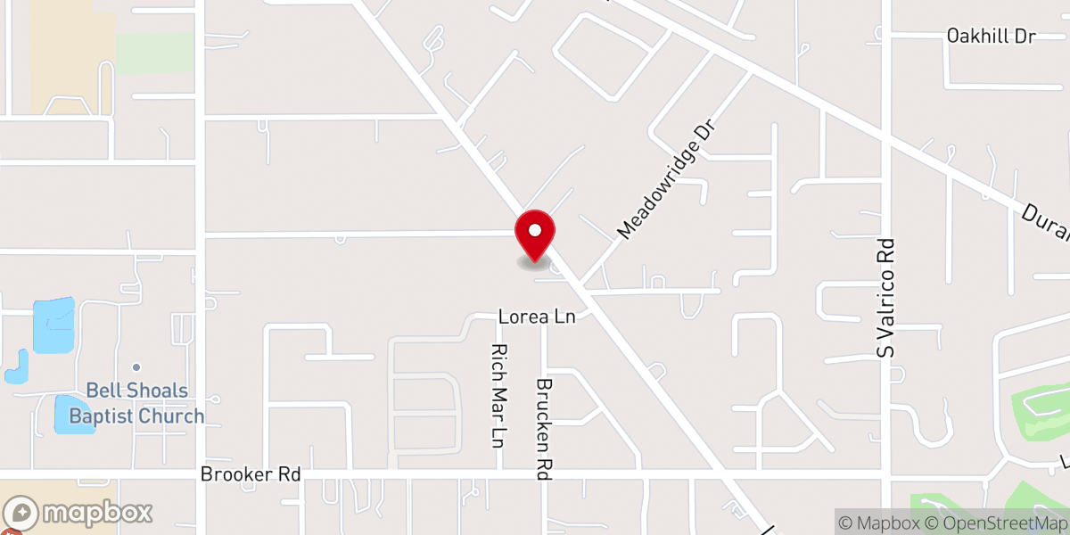 Map showing location of Bethel Of Brandon Church - Greater Tampa Bay Area